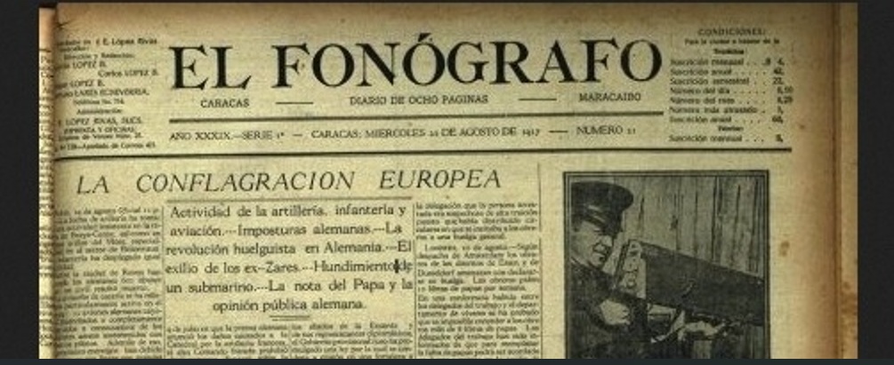 Diario El Fonógrafo sentó las bases del periodismo moderno en Venezuela
