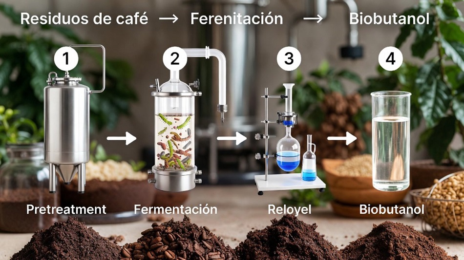 Producen biobutanol a partir de residuos de café con mayor eficiencia