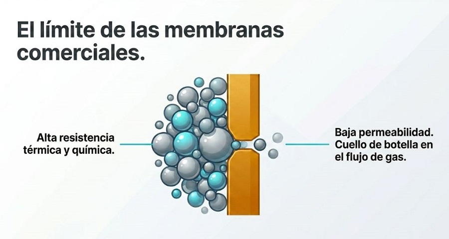 Nueva membrana  mejora diez veces el proceso de purificación del hidrógeno